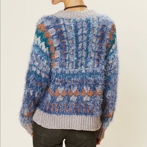 Free people party cardi sweater fur cardigan medium